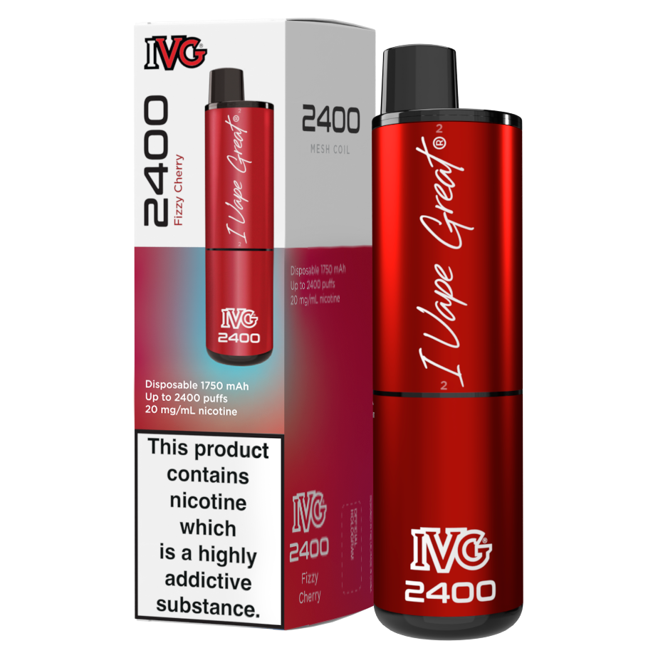 Fizzy Cherry IVG 2400 Disposable Vape