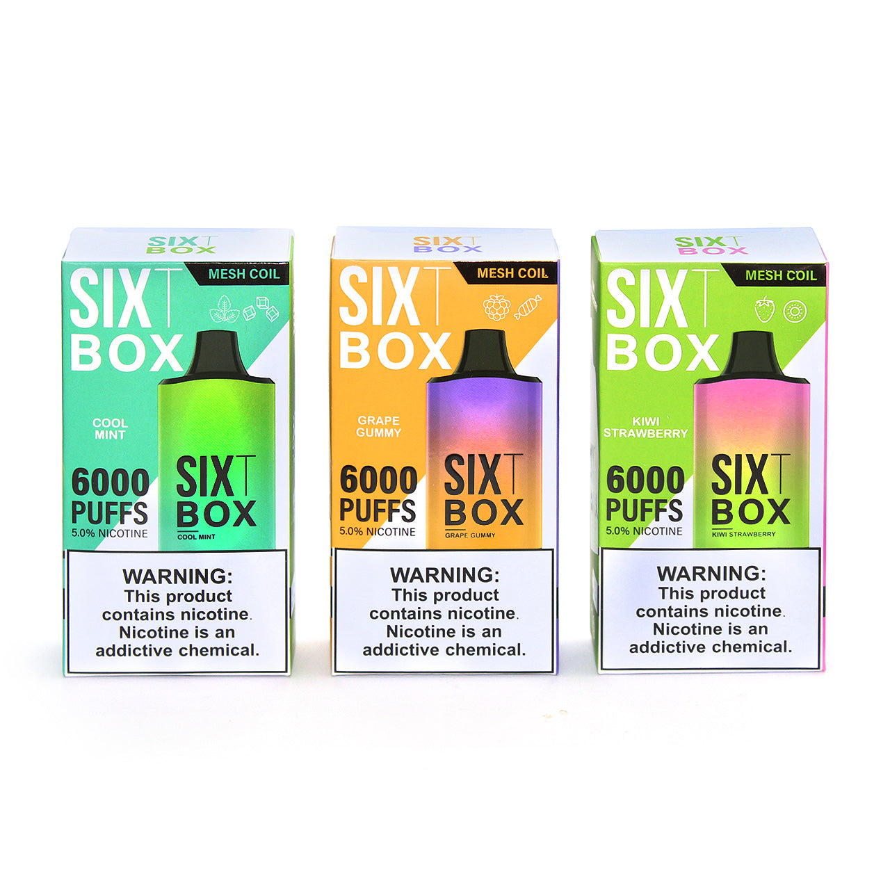 SixT Box Disposable Vape 6000 Puffs