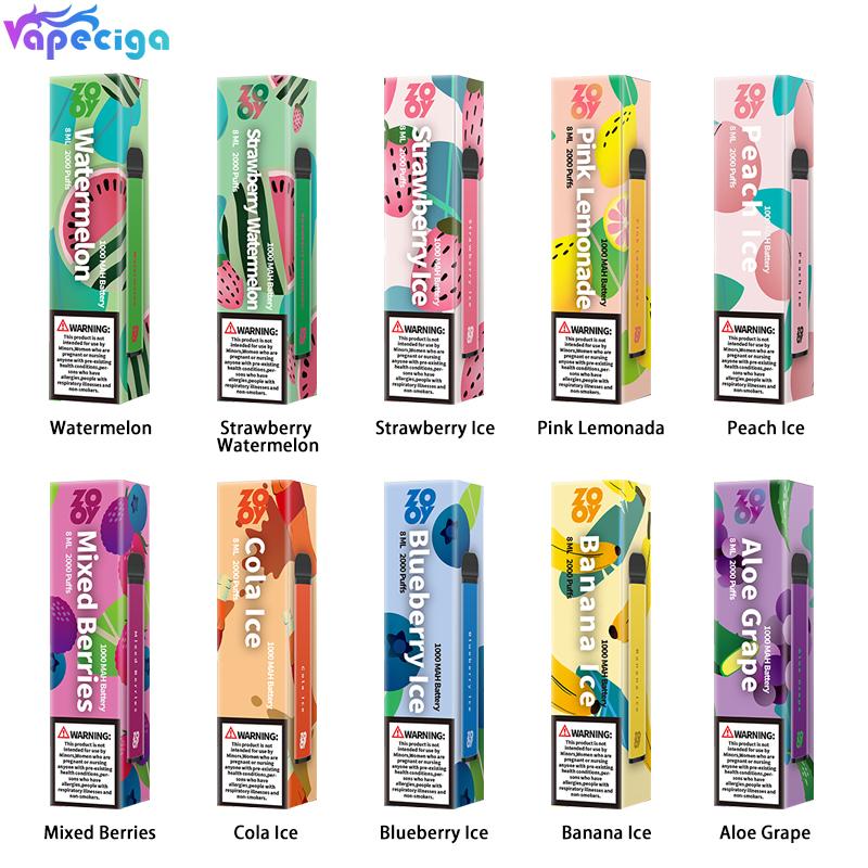 ZOOY Disposable Vape Bar 2000 Puffs