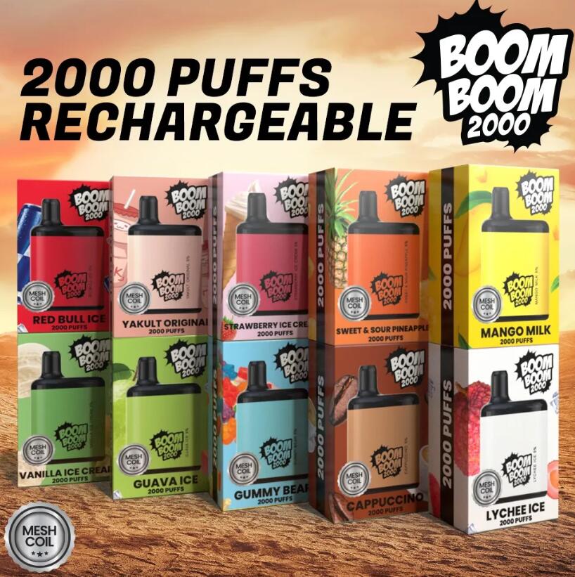 BOOM BOOM Disposable Vape 2000 Puffs