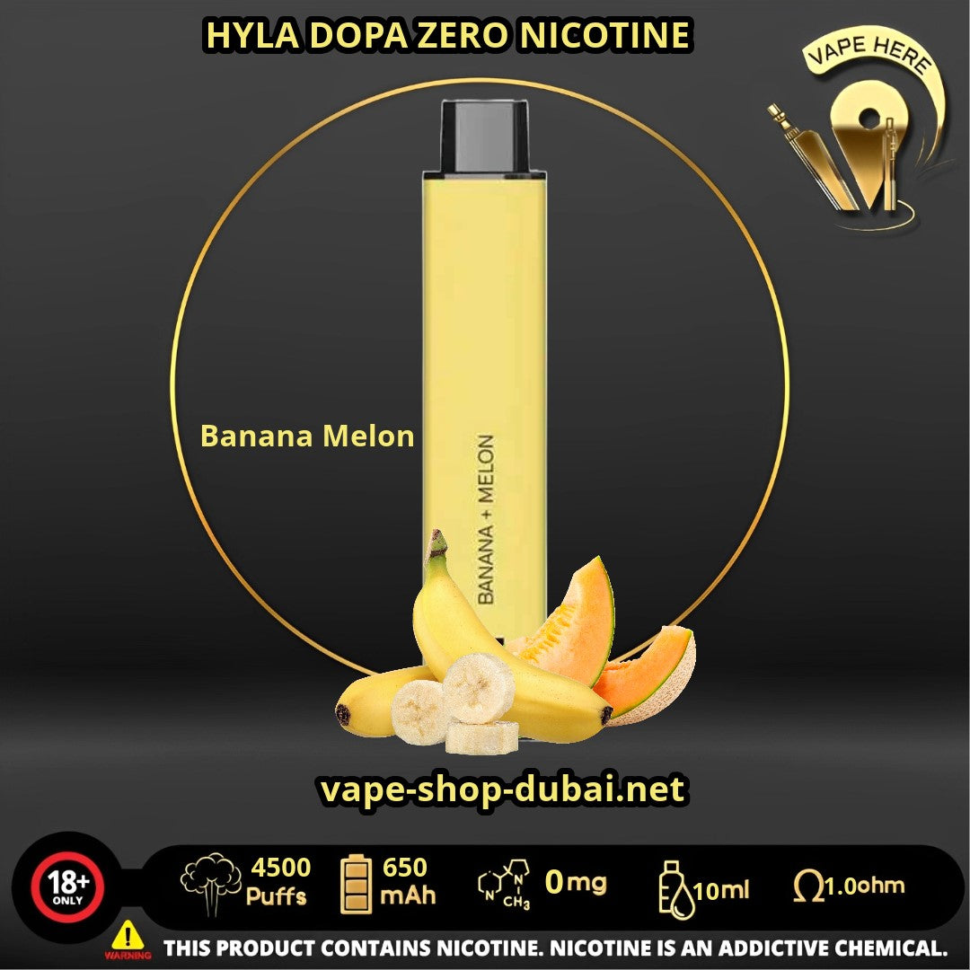 HYLA DOPA ZERO 4500 PUFFS DISPOSABLE VAPE (no Nicotine) Success