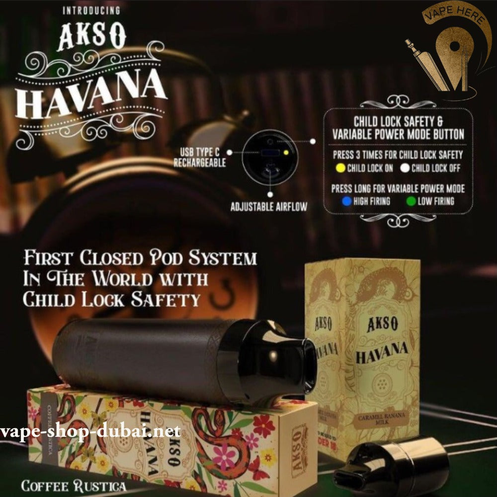 AKSO HAVANA Disposable Vape 5000 Puffs