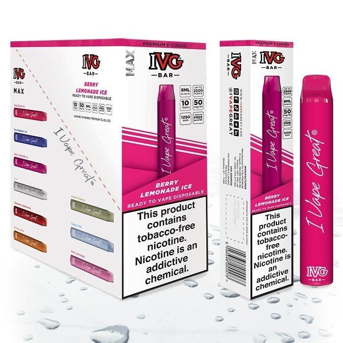 IVG Bar Disposable Vape 2500 Puffs 1250mAh 8ml