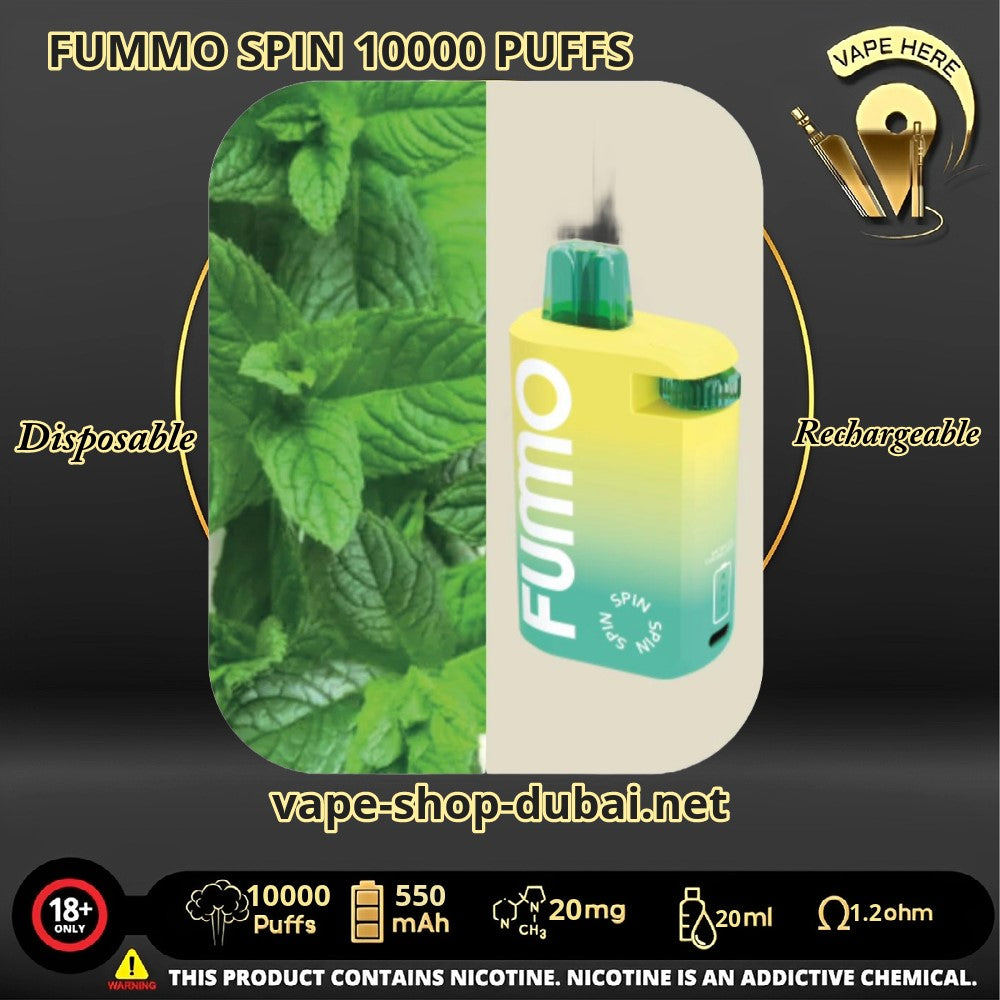 FUMMO SPIN 10000 PUFFS 20 MG DISPOSABLE VAPE