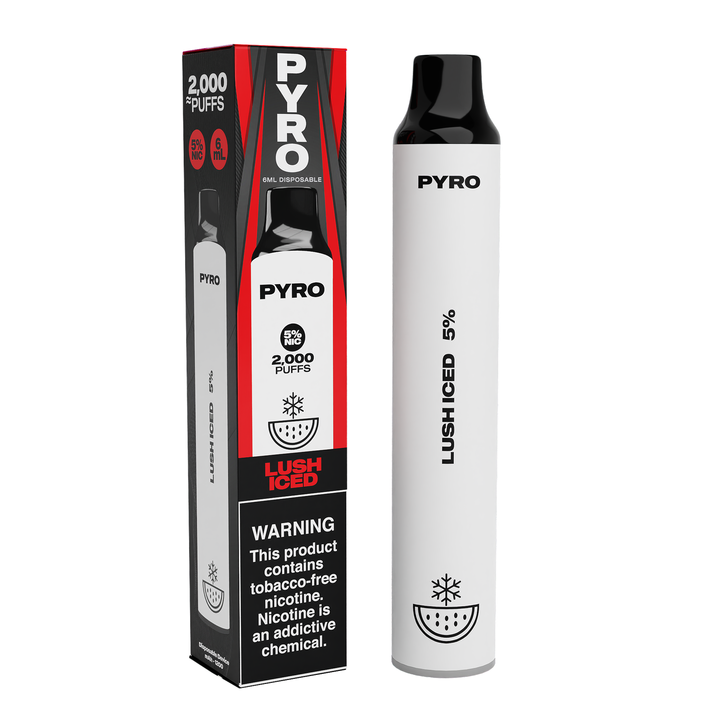 PYRO Disposable Vape 2000 Puffs 6mL 1200mAh