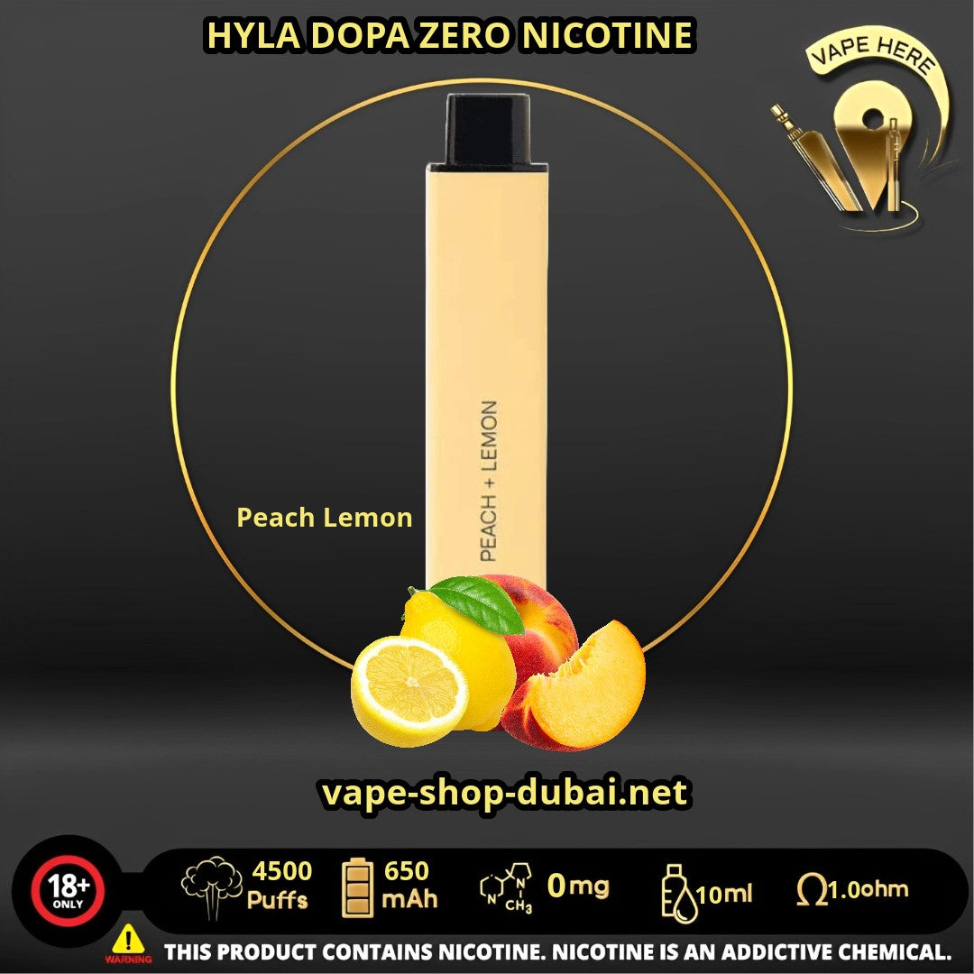 HYLA DOPA ZERO 4500 PUFFS DISPOSABLE VAPE (no Nicotine) Success