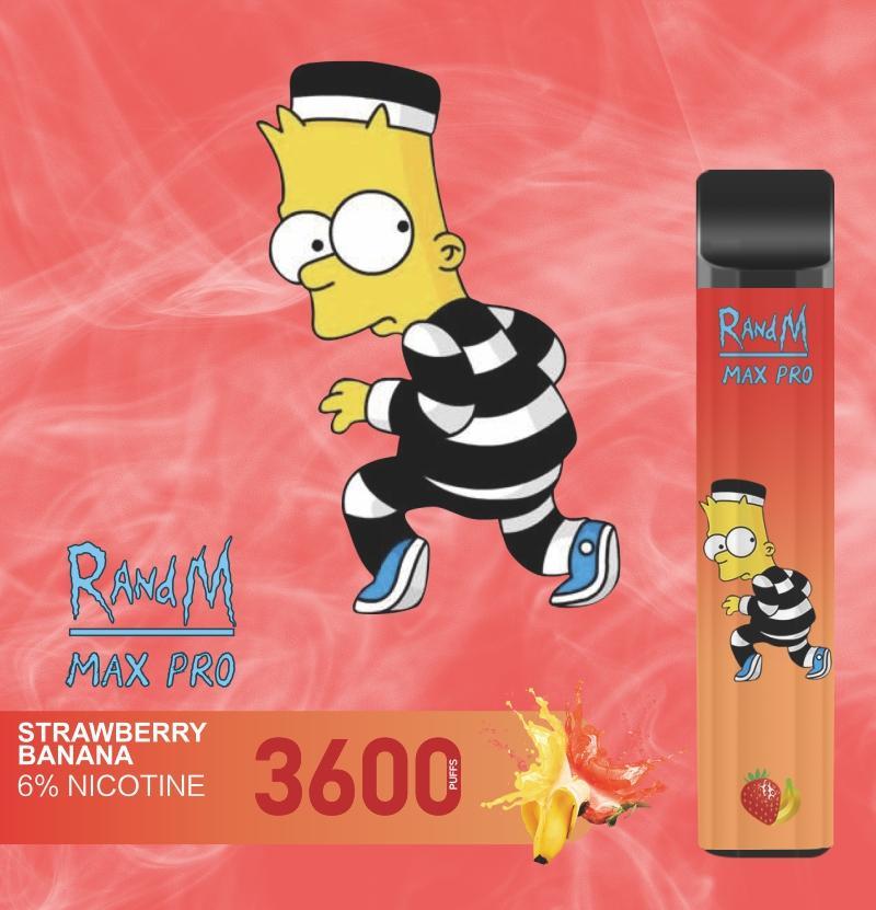 RandM Max Pro Disposable Vape 3600 Puffs 