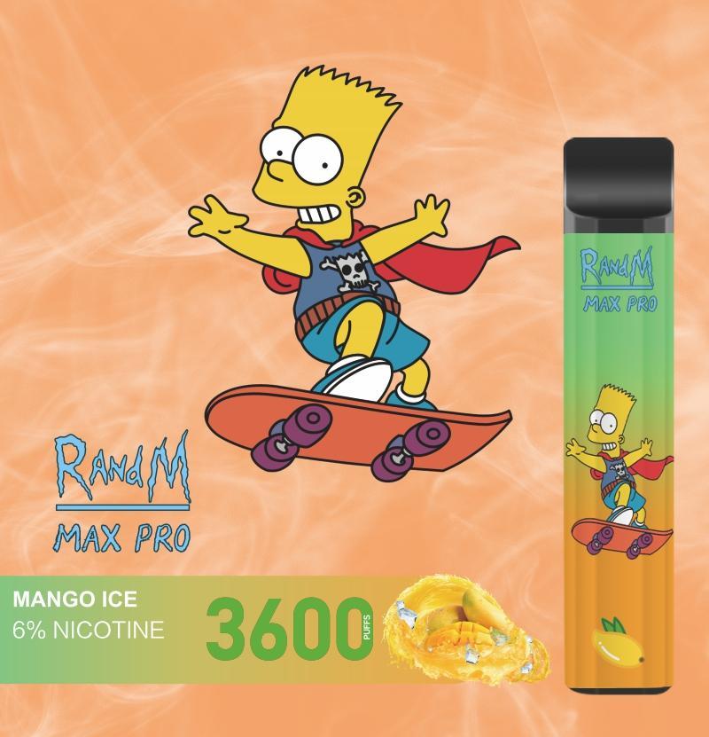 RandM Max Pro Disposable Vape 3600 Puffs 