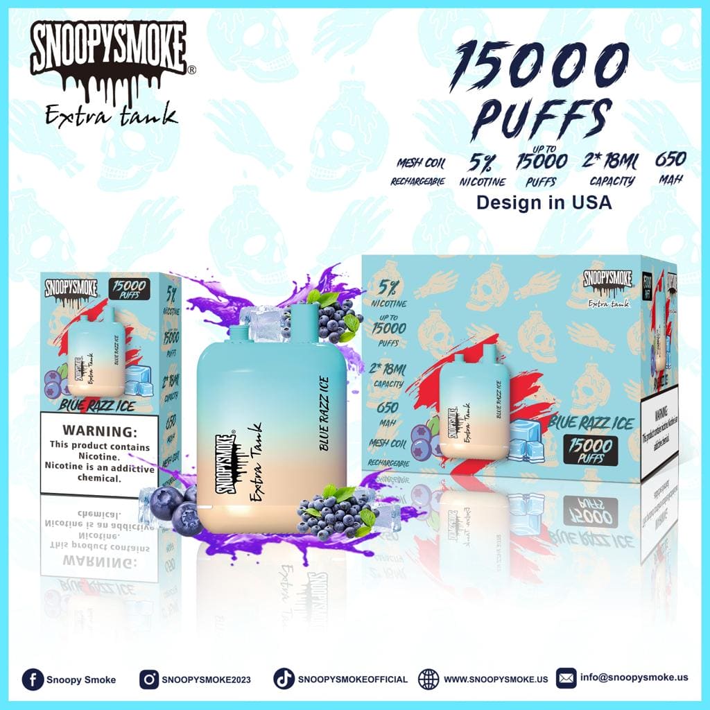 Snoopy Smoke Extra Tank Disposable Vape 15000 Puffs