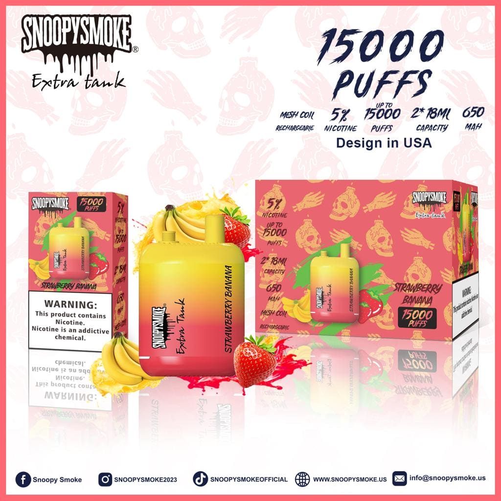 Snoopy Smoke Extra Tank Disposable Vape 15000 Puffs