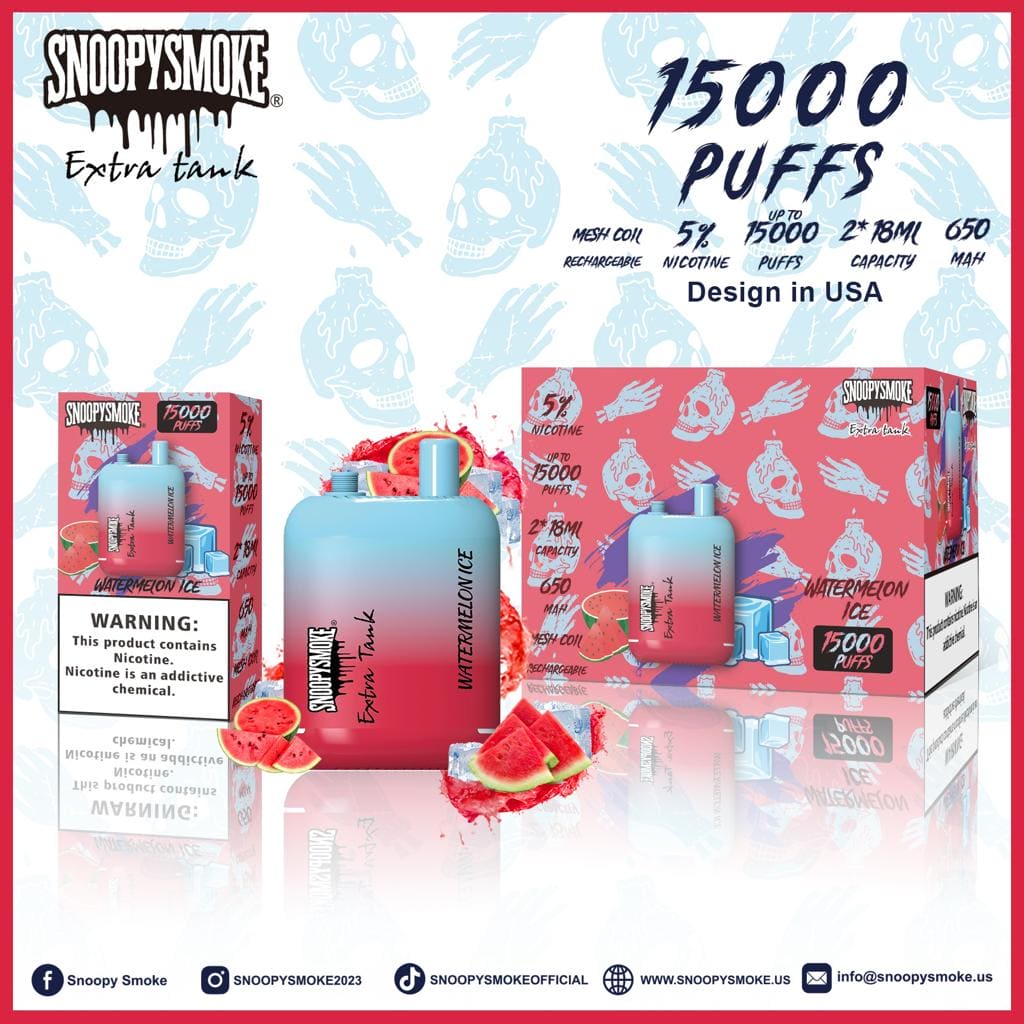 Snoopy Smoke Extra Tank Disposable Vape 15000 Puffs