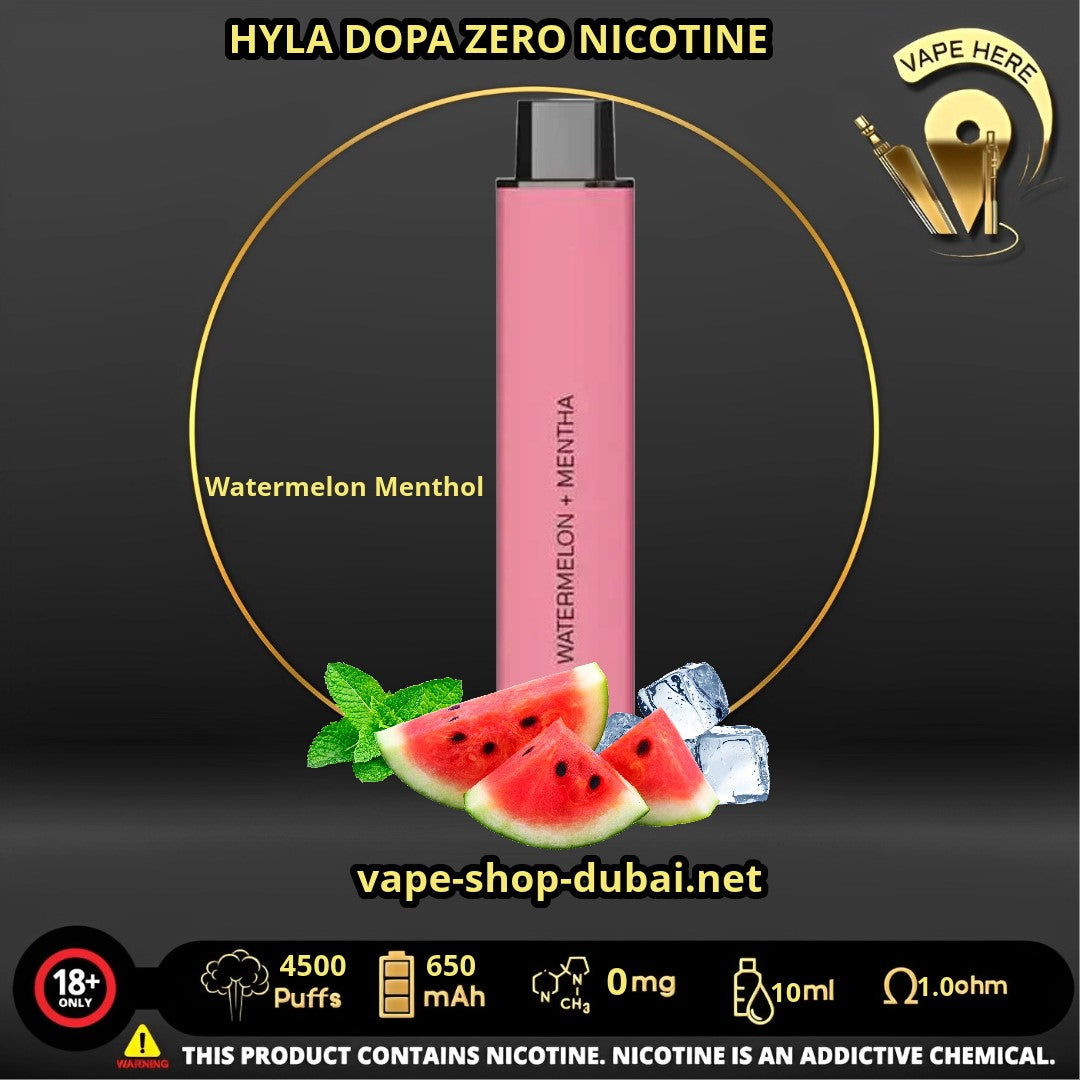 HYLA DOPA ZERO 4500 PUFFS DISPOSABLE VAPE (no Nicotine) Success