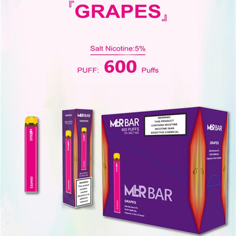 MBR BAR Disposable Vape 600puffs 500mAh