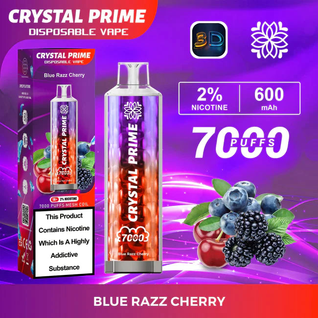 Crystal Prime 3D Disposable Vape 7000 Puffs