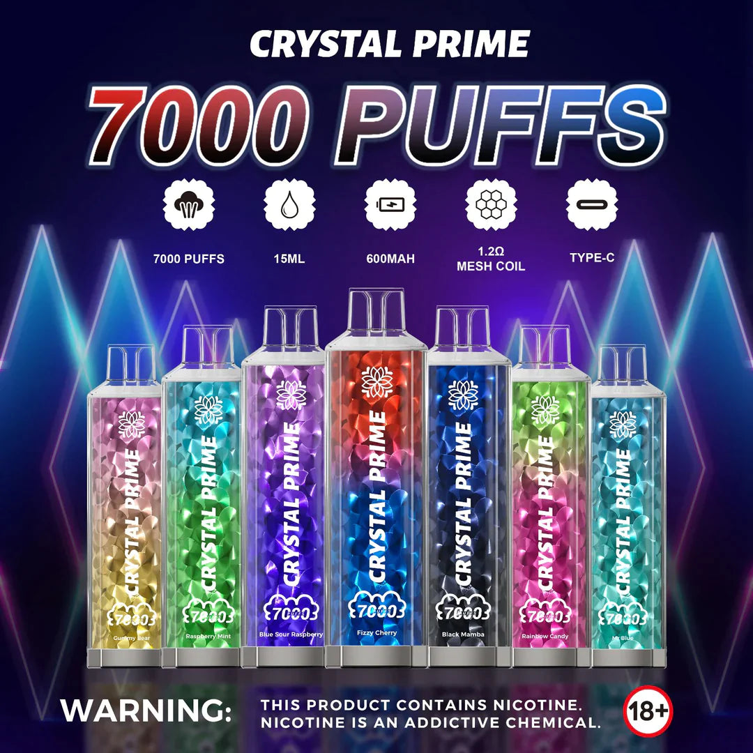 Crystal Prime 3D Disposable Vape 7000 Puffs