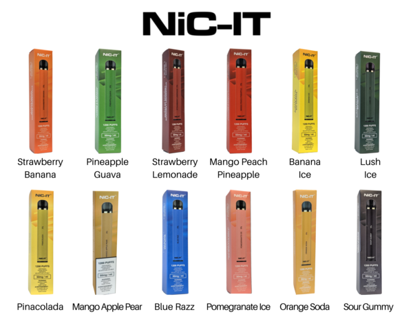NiC-IT Disposable Vape 1200 Puff 850mAh 4.5ml